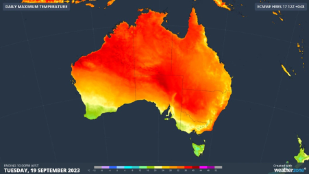 heat map of australia