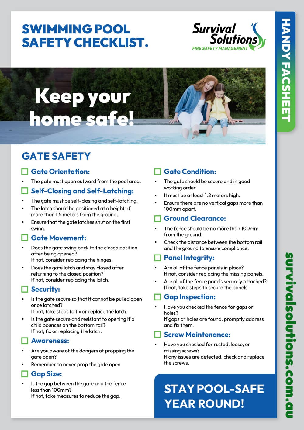 survival solutions fact sheet